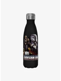 Boxlunch Star Wars The Book Of Boba Fett Questions Later Black Stainless Steel Water Bottle