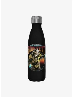 Boxlunch Star Wars The Book Of Boba Fett Stay The Course Black Stainless Steel Water Bottle