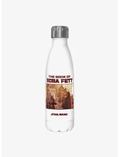 Boxlunch Star Wars The Book Of Boba Fett Take Cover White Stainless Steel Water Bottle