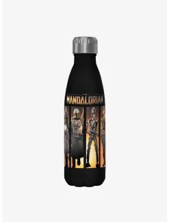 Boxlunch Star Wars The Mandalorian Boba Box Up Black Stainless Steel Water Bottle