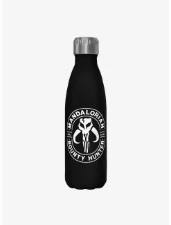 Boxlunch Star Wars The Mandalorian Gun For Fire Black Stainless Steel Water Bottle