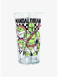 Boxlunch Star Wars The Mandalorian Mando Checks Pint Glass