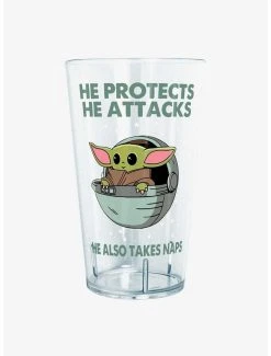 Boxlunch Star Wars The Mandalorian Naps Pint Glass