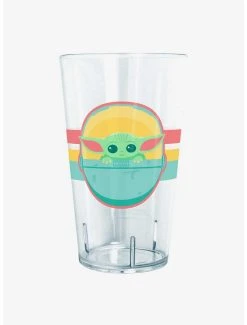 Boxlunch Star Wars The Mandalorian Rainbow Child Pint Glass