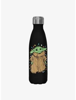 Boxlunch Star Wars The Mandalorian Tangled Black Stainless Steel Water Bottle