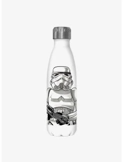 Boxlunch Star Wars Storm Trooper Suit White Stainless Steel Water Bottle