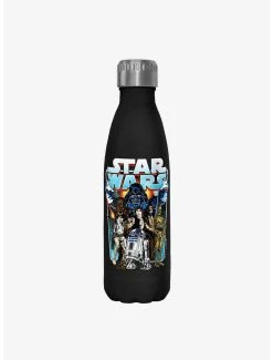 Boxlunch Star Wars Classic Battle Black Stainless Steel Water Bottle