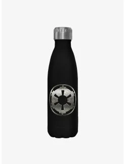 Boxlunch Star Wars Empire Logo Black Stainless Steel Water Bottle