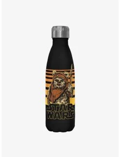 Boxlunch Star Wars Ewok Gradient Black Stainless Steel Water Bottle
