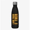 Boxlunch Star Wars Fathers Day Black Stainless Steel Water Bottle