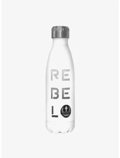 Boxlunch Star Wars Rebel White Stainless Steel Water Bottle