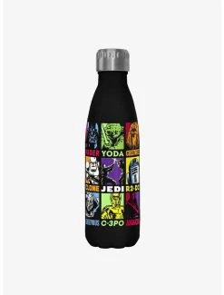 Boxlunch Star Wars Revenge Players Black Stainless Steel Water Bottle