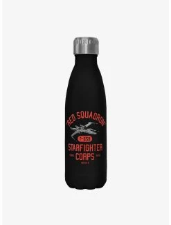 Boxlunch Star Wars Starfighter Corps Black Stainless Steel Water Bottle