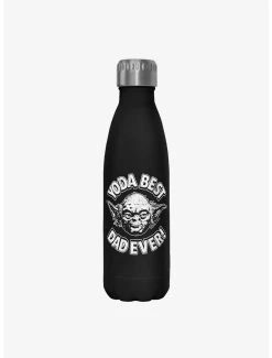 Boxlunch Star Wars Yoda Best Black Stainless Steel Water Bottle