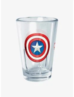 Boxlunch Marvel Captain America Shield Mini Glass