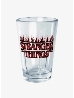Boxlunch Stranger Things Flame Logo Mini Glass