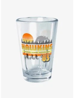 Boxlunch Stranger Things Hawkins Sunset Mini Glass