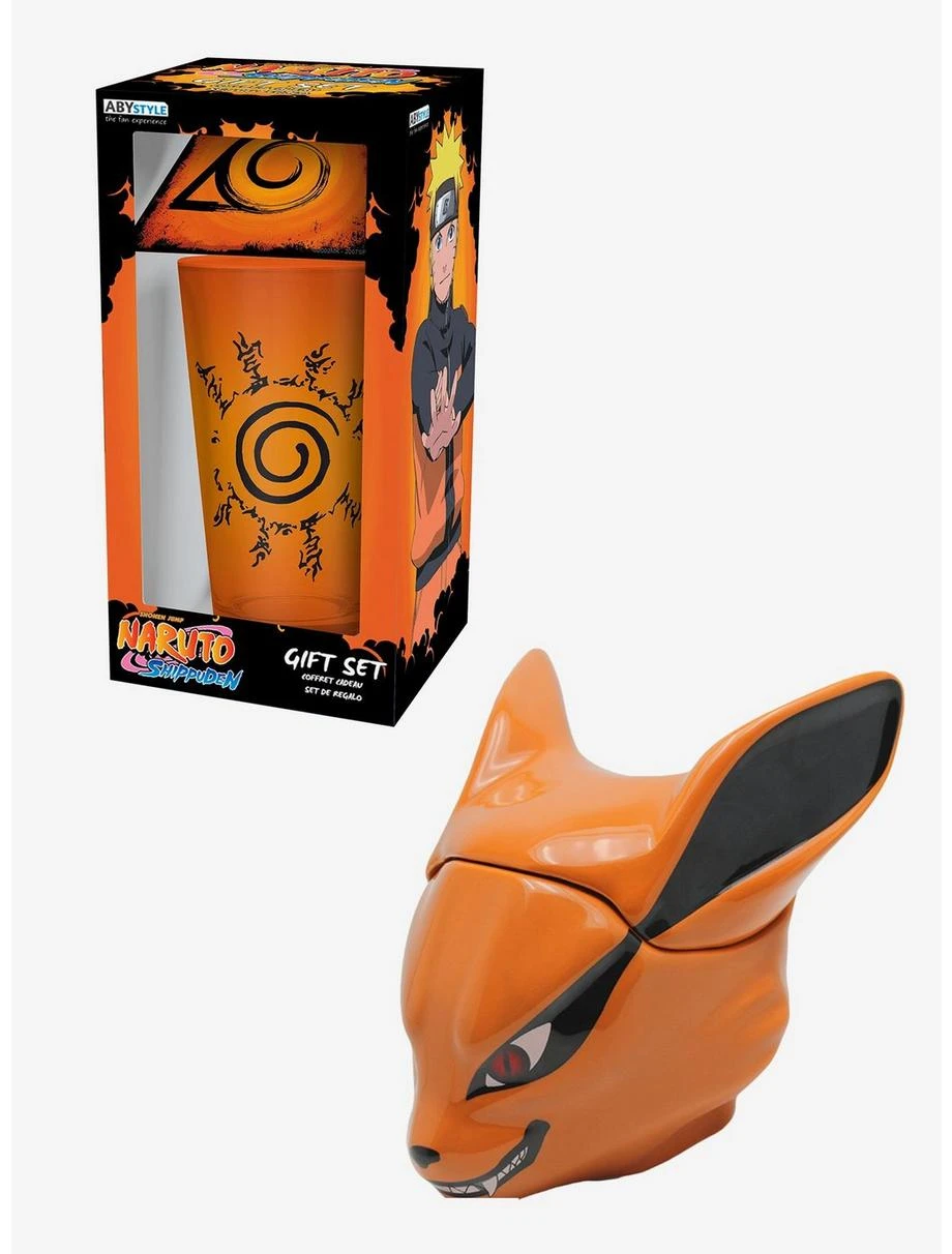 Boxlunch Naruto Shippuden Glass, Coaster, And 3D Mug Set 1 Boxlunch Naruto Shippuden Glass, Coaster, And 3D Mug Set