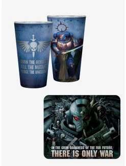 Boxlunch Warhammer 40K Mousepad And Glass Bundle