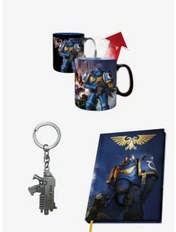 Boxlunch Warhammer 40K Notebook, Mug, And Keychain Set