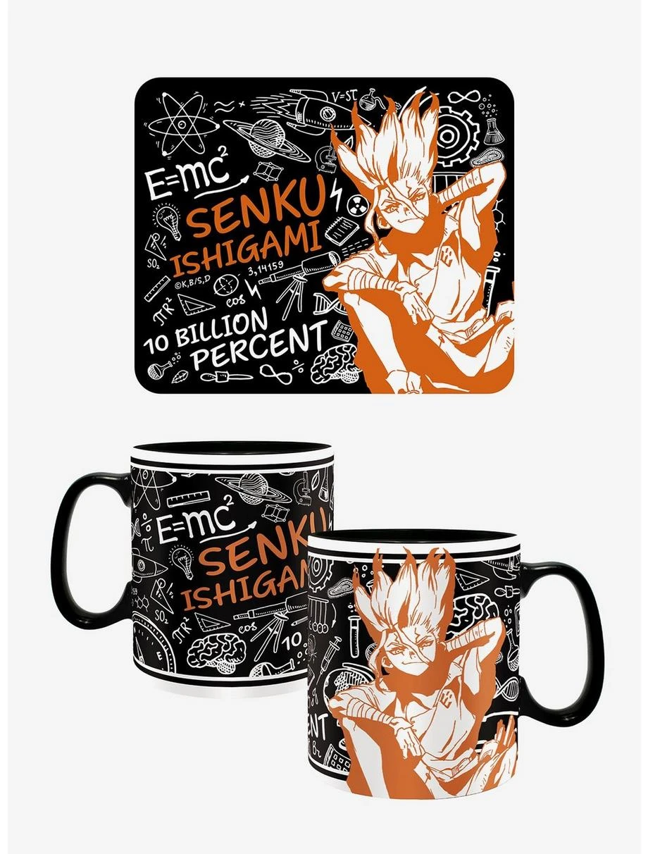 Boxlunch Dr. Stone Mousepad & Mug Set 1 Boxlunch Dr. Stone Mousepad & Mug Set