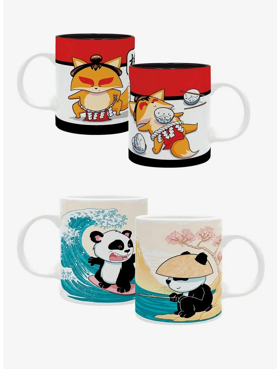 Boxlunch The Good Gift Mug Set Includes Japaneses Fox Mug 1 Boxlunch The Good Gift Mug Set Includes Japaneses Fox Mug