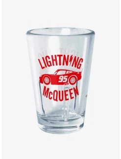 Boxlunch Disney Pixar Cars Race Ready Lightning McQueen Mini Glass