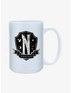 Boxlunch Wednesday Nevermore Motto Unity Is Invincible Mug 15oz