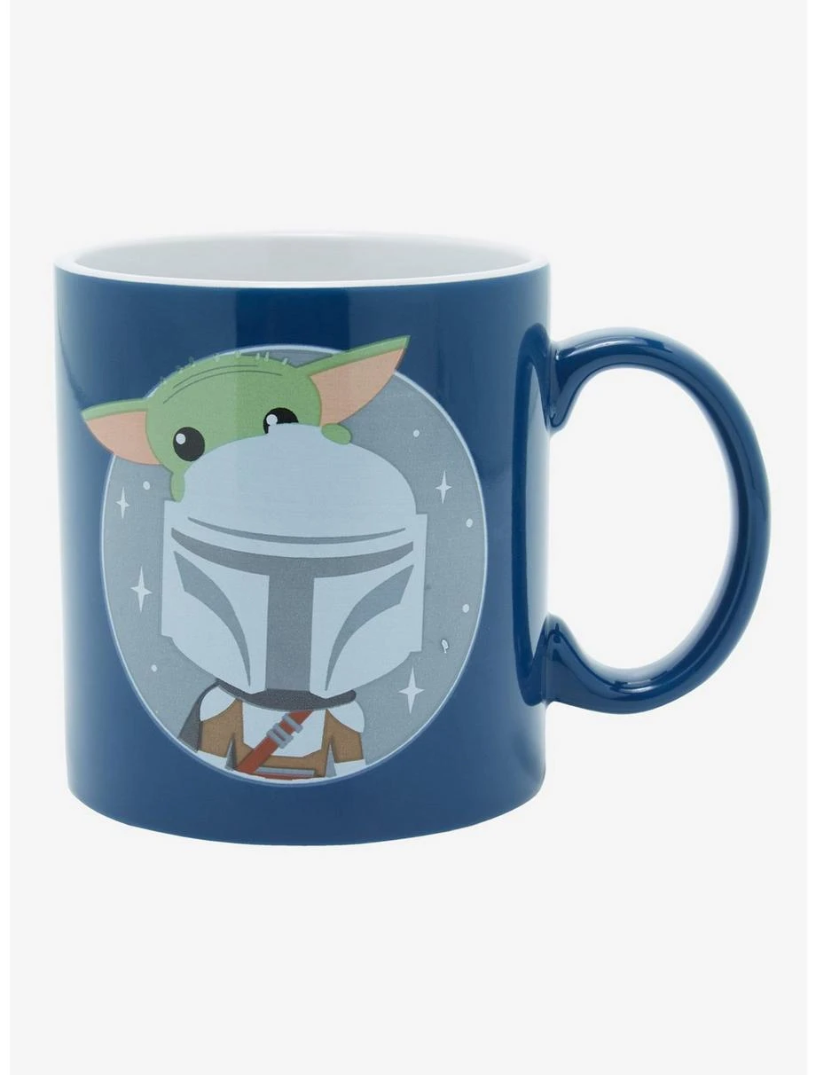 Boxlunch Star Wars The Mandalorian Chibi Grogu And Mando Mug 2 Boxlunch Star Wars The Mandalorian Chibi Grogu And Mando Mug - Image 2