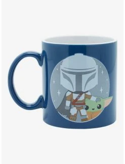 Boxlunch Star Wars The Mandalorian Chibi Grogu And Mando Mug
