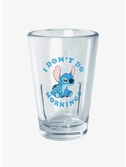 Boxlunch Disney Lilo & Stitch No Mornings Mini Glass