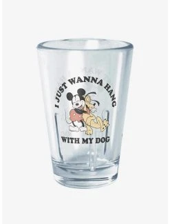 Boxlunch Disney Mickey Mouse Dog Lover Mini Glass