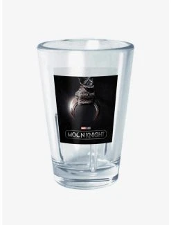 Boxlunch Marvel Moon Knight Crescent Dart Poster Mini Glass