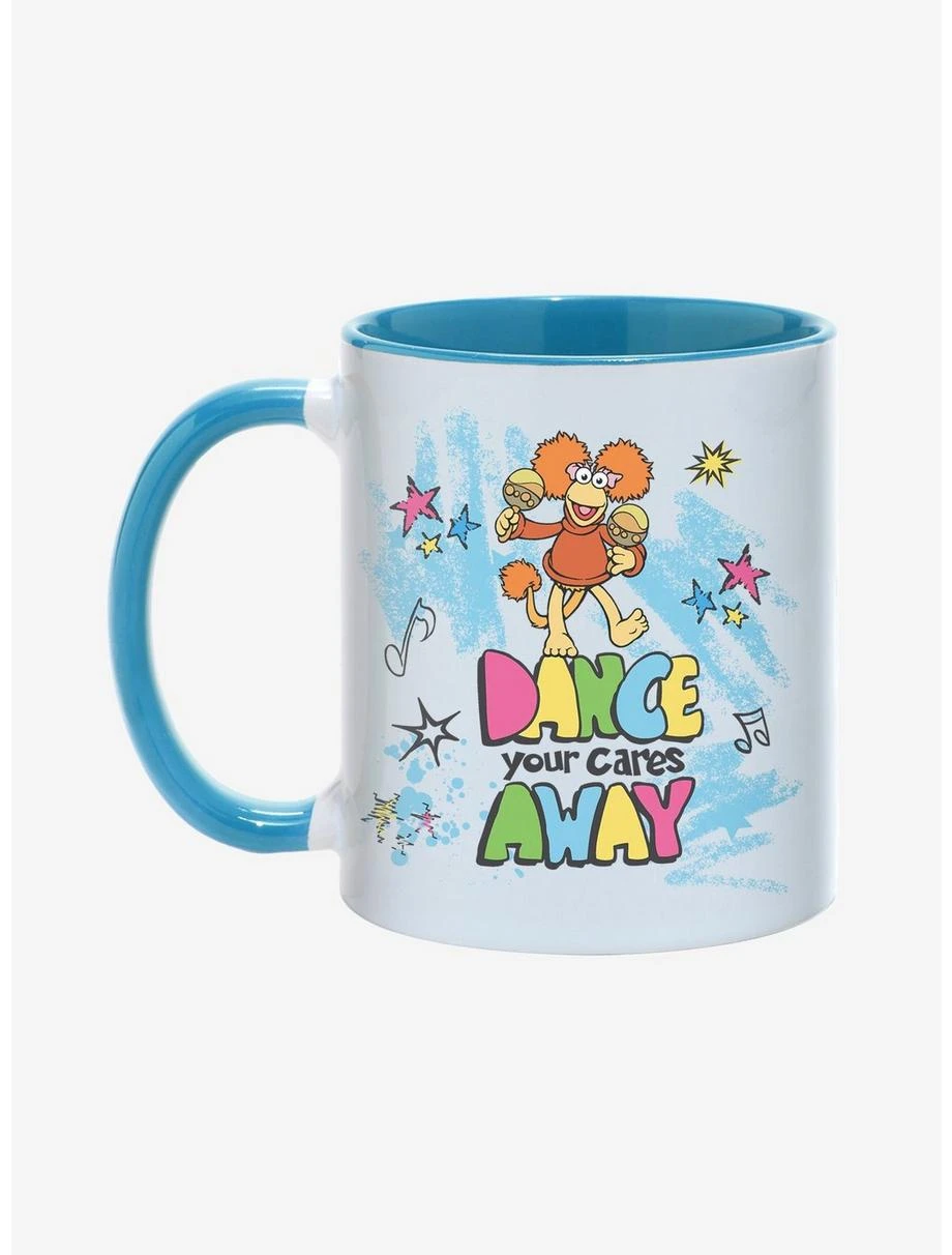 Boxlunch Jim Henson's Fraggle Rock Red Dance Your Cares Away Mug 1 Boxlunch Jim Henson's Fraggle Rock Red Dance Your Cares Away Mug