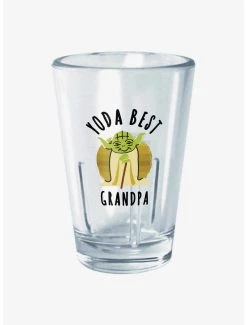 Boxlunch Star Wars Best Grandpa Yoda Says Mini Glass